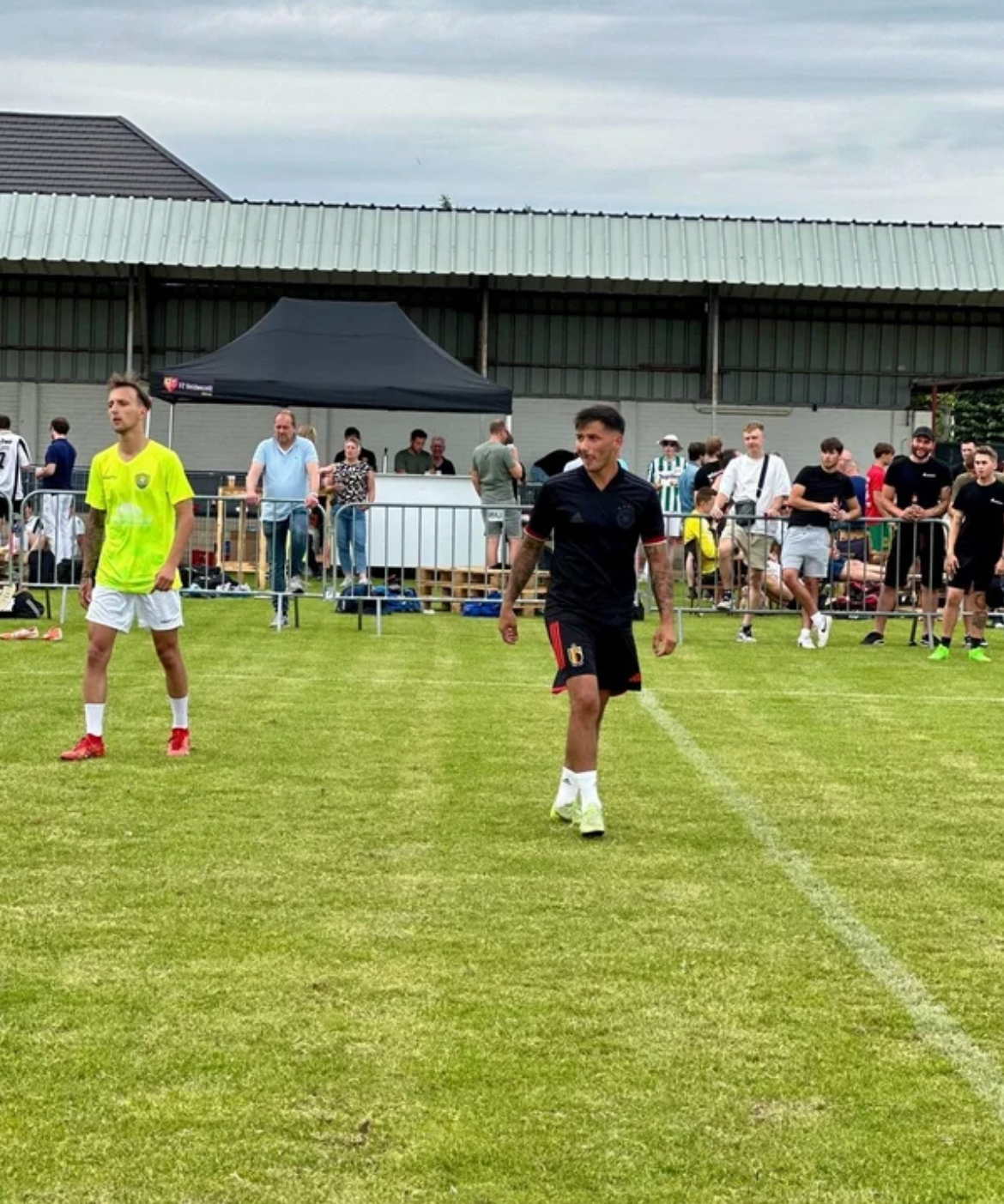 Marek played in Belgium pitch